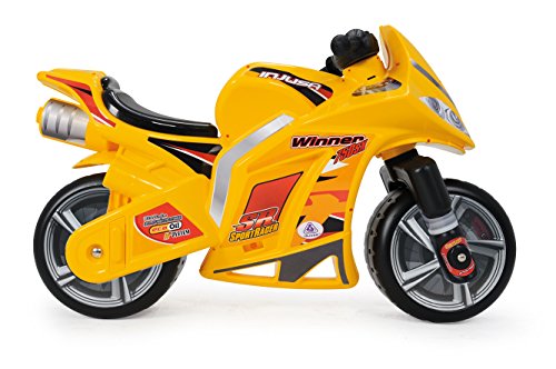 INJUSA - Moto Correpasillos Winner Color Amarillo Recomendado para Niños +3 Años con Ruedas Anchas y Asa de Transporte (194/000) INJUSA - Moto Correpasillos Winner Color Amarillo Recomendado para Niños +3 Años con Ruedas Anchas y Asa de Transporte (194/000)