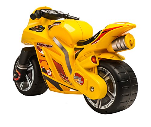 INJUSA - Moto Correpasillos Winner Color Amarillo Recomendado para Niños +3 Años con Ruedas Anchas y Asa de Transporte (194/000) INJUSA - Moto Correpasillos Winner Color Amarillo Recomendado para Niños +3 Años con Ruedas Anchas y Asa de Transporte (194/000)