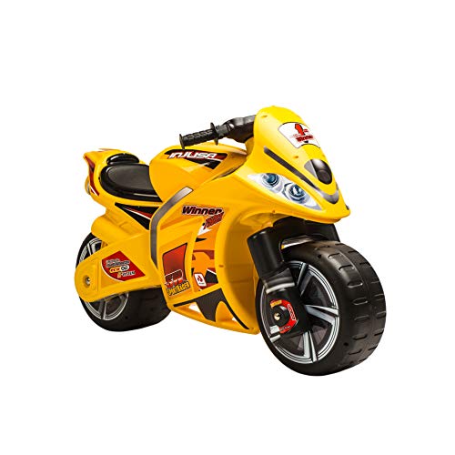 INJUSA - Moto Correpasillos Winner Color Amarillo Recomendado para Niños +3 Años con Ruedas Anchas y Asa de Transporte (194/000) INJUSA - Moto Correpasillos Winner Color Amarillo Recomendado para Niños +3 Años con Ruedas Anchas y Asa de Transporte (194/000)