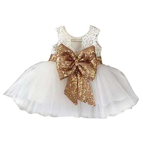 Inlefen Girls Bowknot Lace Princess Skirt Summer Lentejuelas Vestidos para bebƩs niƱos pequeƱos 0-5 aƱos Blanco 100/2-3 aƱos Inlefen Girls Bowknot Lace Princess Skirt Summer Lentejuelas Vestidos para bebƩs niƱos pequeƱos 0-5 aƱos Blanco 100/2-3 aƱos