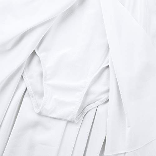 inlzdz Vestido de Ballet para Niñas Mailot de Danza Contemporanea Vestido Tirantes Asimétricos Falda Irregular Leotardo Gimnasia Ropa de Actuación Escolar Blanco 1 14 años inlzdz Vestido de Ballet para Niñas Mailot de Danza Contemporanea Vestido Tirantes Asimétricos Falda Irregular Leotardo Gimnasia Ropa de Actuación Escolar Blanco 1 14 años