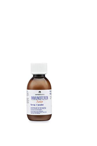 Inmunoferon Junior Jarabe - Complemento Alimenticio, Refuerza el Sistema Inmunológico, Ayuda a las Defensas, Sin Gluten, Sin Lactosa ni Proteína de Leche de Vaca, 150ml