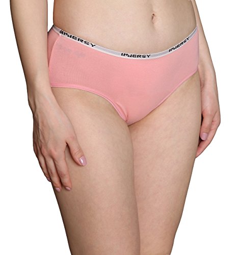 INNERSY Bragas Mujer Culotte de Algodón Braguitas Ropa Interior Cómoda y Sexy Pack de 6 (S-EU 38, Brights)