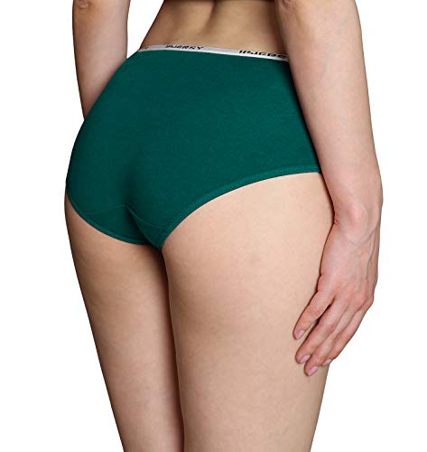 INNERSY Bragas Mujer Culotte de Algodón Braguitas Ropa Interior Cómoda y Sexy Pack de 6 (XL-EU 44, Oscuro)