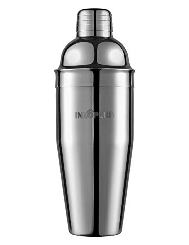 INNÔPLUS Coctelera, Coctelera para Cocteles, Coctelera Boston de Acero Inoxidable, Martini Coctelera Profesional de 750ml con Colador Integrado Mezclador/Agitador, Coctelera Coctel Manhattan Shaker INNÔPLUS Coctelera, Coctelera para Cocteles, Coctelera Boston de Acero Inoxidable, Martini Coctelera Profesional de 750ml con Colador Integrado Mezclador/Agitador, Coctelera Coctel Manhattan Shaker