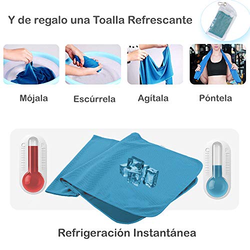 InnoTi Comba de Crossfit para Hombre y Mujer - Cuerda de Saltar de Alta Velocidad para Boxeo y Fitness - Comba de Alumino Ligera Saltos Dobles - Ajustable y con Cable Extra de Repuesto (Roja)