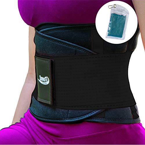 InnoTi Faja Lumbar para Hombre y Mujer - Cinturón Protector de los Lumbares en Actividades Deportivas, el Gimnasio y en el Trabajo - Evita Lesiones y Dolor de Espalda - Compresión de Doble Ajuste InnoTi Faja Lumbar para Hombre y Mujer - Cinturón Protector de los Lumbares en Actividades Deportivas, el Gimnasio y en el Trabajo - Evita Lesiones y Dolor de Espalda - Compresión de Doble Ajuste