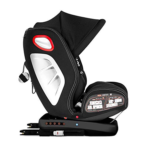 Innovaciones Ms Discover Dual Giratoria 360 860 Silla de Coche Grupo 0/1/2/3, 62 x 56 45 cm, Negro Innovaciones Ms Discover Dual Giratoria 360 860 Silla de Coche Grupo 0/1/2/3, 62 x 56 45 cm, Negro