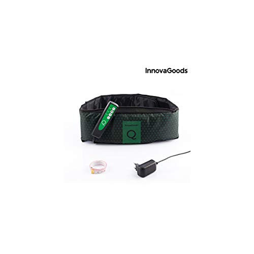 InnovaGoods Abdo Q Cinturón Vibratorio, Unisex Adulto, Negro, Talla Única