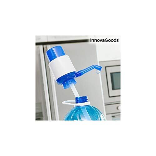 InnovaGoods Dispensador de Agua para Garrafas, Polipropileno, Blanco/Azul, 16.5x8x18 cm