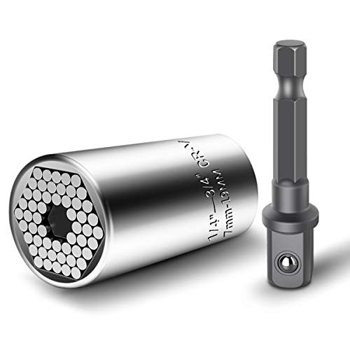 INSMA Universal Llave de Vaso,7-19 mm Llave de Vaso MultifuncionalHerramientas de Mano con Taladro Adaptador Juego Coche/Auto Destornillador de Socket Kit de Reparación de Herramientas. INSMA Universal Llave de Vaso,7-19 mm Llave de Vaso MultifuncionalHerramientas de Mano con Taladro Adaptador Juego Coche/Auto Destornillador de Socket Kit de Reparación de Herramientas.