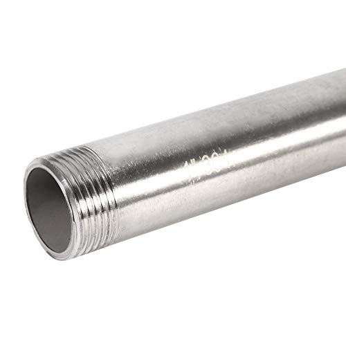 Instalaciones de tuberías roscadas - extensión roscada Conectores de tubos de ajustar el adaptador de acero inoxidable (3/4")