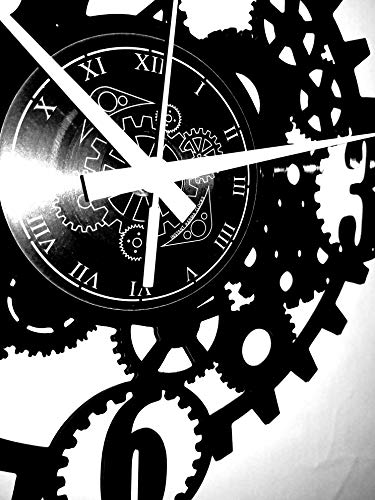 Instant Karma Clocks Reloj de Pared de Vinilo Gothic Steampunk Engranajes