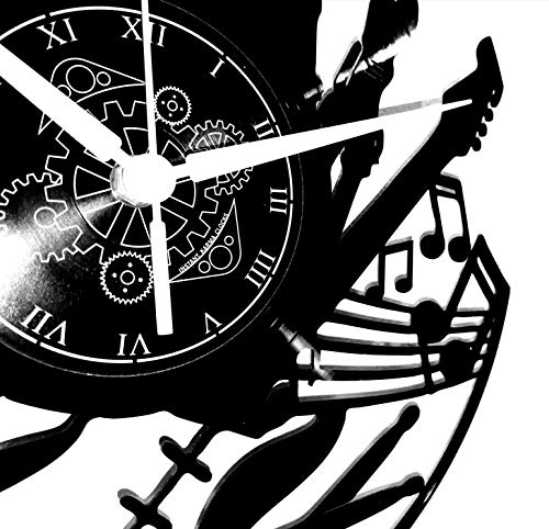 Instant Karma Clocks Reloj de Pared Vinilo Guitarra, Música, Teclado y Batería Banda Rock Pop, Negro Instant Karma Clocks Reloj de Pared Vinilo Guitarra, Música, Teclado y Batería Banda Rock Pop, Negro