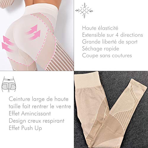 INSTINNCT Legging Sport Femme Sexy Pantalon Yoga Sans Couture Confortable Elastique Taille Haute Amincissant Pantalon de Sport Slim Pour Gym Fitness INSTINNCT Legging Sport Femme Sexy Pantalon Yoga Sans Couture Confortable Elastique Taille Haute Amincissant Pantalon de Sport Slim Pour Gym Fitness