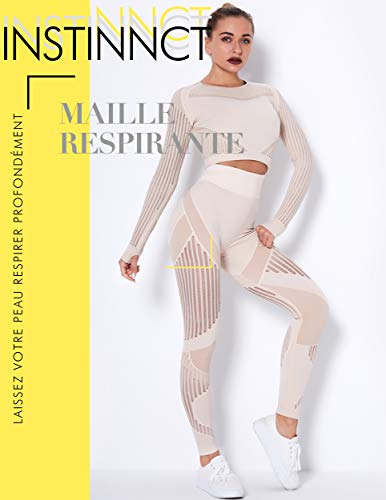 INSTINNCT Legging Sport Femme Sexy Pantalon Yoga Sans Couture Confortable Elastique Taille Haute Amincissant Pantalon de Sport Slim Pour Gym Fitness INSTINNCT Legging Sport Femme Sexy Pantalon Yoga Sans Couture Confortable Elastique Taille Haute Amincissant Pantalon de Sport Slim Pour Gym Fitness