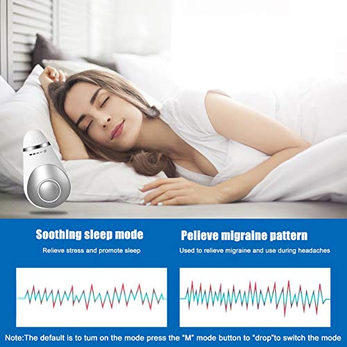 Instrumento para Dormir, Masajeador Cuero Cabelludo Electrico Portátil, Instrumento de masaje para dormir Tratar el insomnio, Aliviar el dolor de cabeza Aparato Migraña Relajante