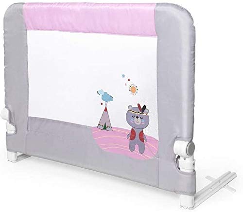 INTERBABY - Barrera de Cama Abatible 90 cm Indio Rosa