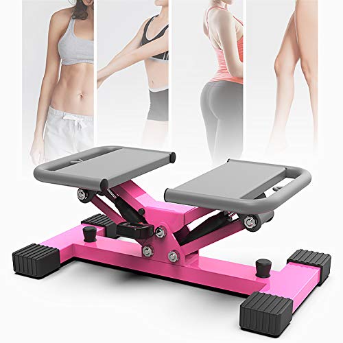 Interior Al Aire Libre Máquina De Pasos Equipo De Ejercicio,Aire Stepper Escalador Aptitud Máquinas De Step Silencioso Mini Stepper para Mujeres Tú Rosado