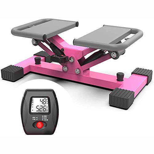 Interior Al Aire Libre Máquina De Pasos Equipo De Ejercicio,Aire Stepper Escalador Aptitud Máquinas De Step Silencioso Mini Stepper para Mujeres Tú Rosado