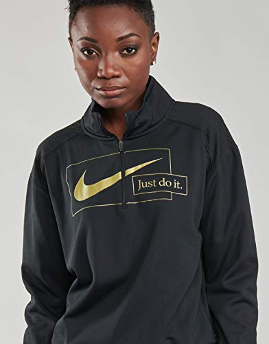 Intersport Icon Clash Sudadera, Negro y Dorado, M para Mujer Intersport Icon Clash Sudadera, Negro y Dorado, M para Mujer