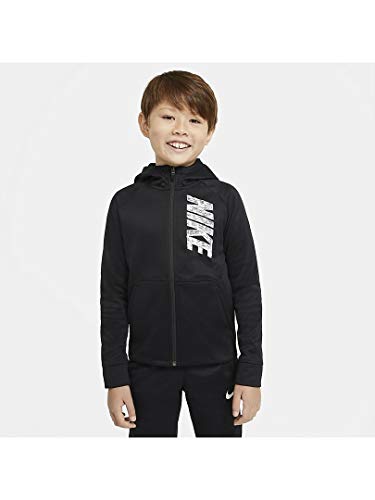 Intersport Therma Graphic Full Zip Sudadera con Capucha, Blanco/Negro, L para Niños