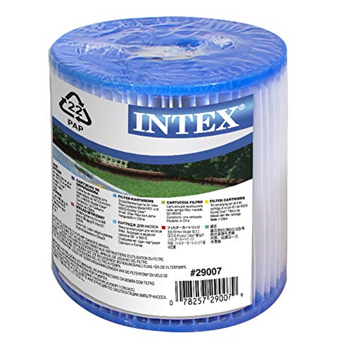 Intex 29007 cartucho piscina, Blanco y azul, Pack individual Intex 29007 cartucho piscina, Blanco y azul, Pack individual