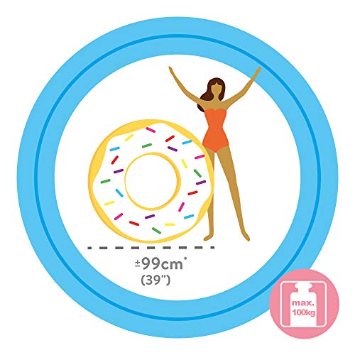 Intex 56263NP - Rueda hinchable Donut de colores 99cm x 25cm diámetro