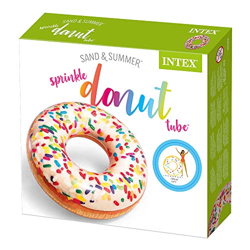 Intex 56263NP - Rueda hinchable Donut de colores 99cm x 25cm diámetro