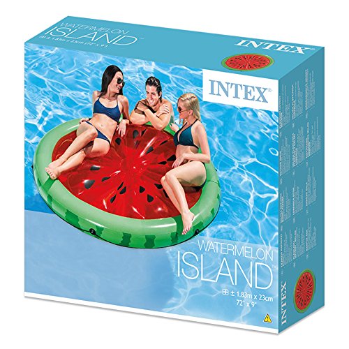 Intex 56283EU - Colchoneta hinchable con forma de sandía 183 x 23 cm Intex 56283EU - Colchoneta hinchable con forma de sandía 183 x 23 cm