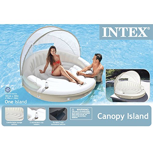 Intex 58292EU - Isla hinchable Canopy crema 199 x 150 cm
