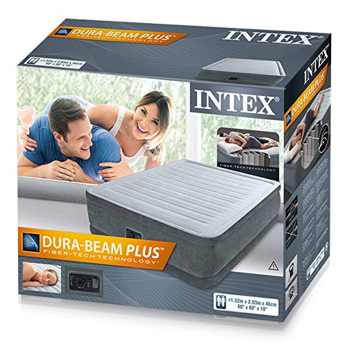 Intex 64414 - Fibertech comfortplush Colchón hinchable, 152 x 203 x 46 cm Intex 64414 - Fibertech comfortplush Colchón hinchable, 152 x 203 x 46 cm