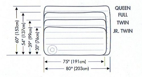 Intex 66950 - Colchón hinchable 76 x 191 x 22 cm bomba de pie integrada Intex 66950 - Colchón hinchable 76 x 191 x 22 cm bomba de pie integrada