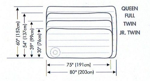 Intex 66950 - Colchón hinchable 76 x 191 x 22 cm bomba de pie integrada