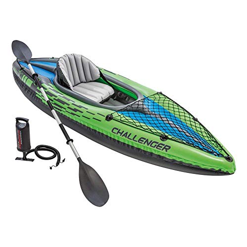Intex 68305NP - Kayak hinchable Challenger K1 con un remo 274 x 76 x 33 cm