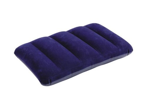 Intex 68672 - Almohada hinchable flocada, 43 x 28 x 9 cm, color azul