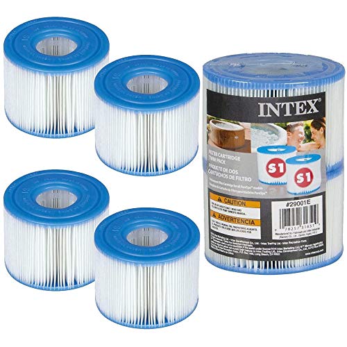 Intex S1 - Lote de cartuchos para filtro de piscina (4 unidades)