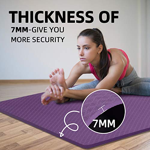 INTEY Tappetino Yoga Antiscivolo in TPE,Tappetino Fitness per Pilates e Ginnastica,Tappetino Yoga Ecologico 100%,Tappetino Fitness Spesso Resistente al Sudore,con Tracolla 180×60×0,7 cm INTEY Tappetino Yoga Antiscivolo in TPE,Tappetino Fitness per Pilates e Ginnastica,Tappetino Yoga Ecologico 100%,Tappetino Fitness Spesso Resistente al Sudore,con Tracolla 180×60×0,7 cm