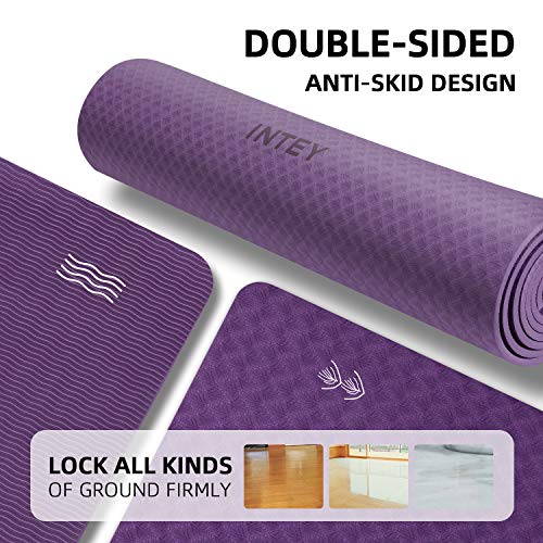INTEY Tappetino Yoga Antiscivolo in TPE,Tappetino Fitness per Pilates e Ginnastica,Tappetino Yoga Ecologico 100%,Tappetino Fitness Spesso Resistente al Sudore,con Tracolla 180×60×0,7 cm INTEY Tappetino Yoga Antiscivolo in TPE,Tappetino Fitness per Pilates e Ginnastica,Tappetino Yoga Ecologico 100%,Tappetino Fitness Spesso Resistente al Sudore,con Tracolla 180×60×0,7 cm