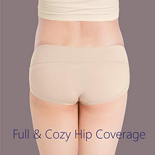 Intimate Portal Algodón Braguitas Ropa Interior Embarazo Premamá de Bajo el Vientre Negro Blanco Gris Beige Morado (PK de 5) XL Intimate Portal Algodón Braguitas Ropa Interior Embarazo Premamá de Bajo el Vientre Negro Blanco Gris Beige Morado (PK de 5) XL