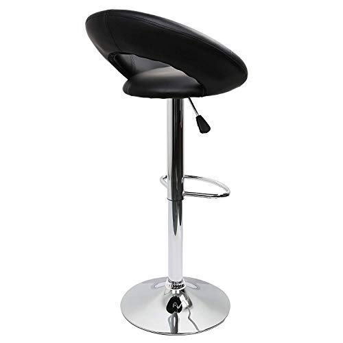 IntimaTe WM Heart Set de 2 x Taburetes de Bar Cuadrado y Moderno, Cuero de PU Telesilla con Respaldo Medialuna Altura Ajustable Giratoria para Bar Cocina (Negro) IntimaTe WM Heart Set de 2 x Taburetes de Bar Cuadrado y Moderno, Cuero de PU Telesilla con Respaldo Medialuna Altura Ajustable Giratoria para Bar Cocina (Negro)