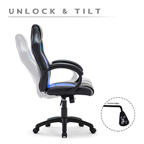 IntimaTe WM Heart Silla de Escritorio de Oficina de PU, Racing,Asiento Giratorio del Escritorio del Ordenador IntimaTe WM Heart Silla de Escritorio de Oficina de PU, Racing,Asiento Giratorio del Escritorio del Ordenador