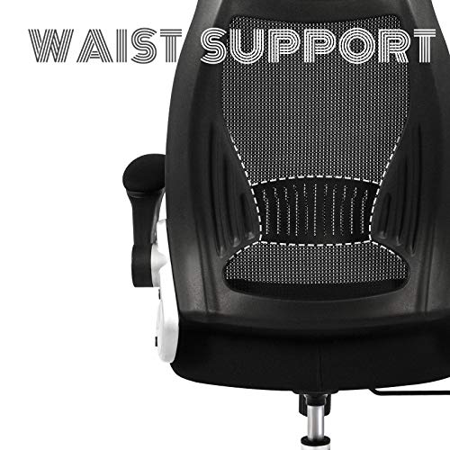 IntimaTe WM Heart Silla de Oficina giratoria con Respaldo Alto, ergonómica, inclinación, reposabrazos Plegables, Color Negro N03C