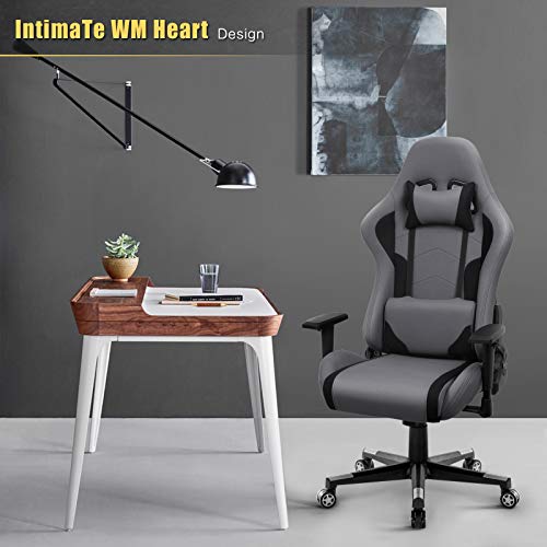 IntimaTe WM Heart Silla Gaming, Oficina Silla Computadora,Ergonómica Silla Giratoria, Silla Reclinable con Alto Respaldo,PC Silla (Gris 1) IntimaTe WM Heart Silla Gaming, Oficina Silla Computadora,Ergonómica Silla Giratoria, Silla Reclinable con Alto Respaldo,PC Silla (Gris 1)
