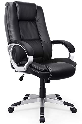 IntimaTe WM Heart Silla Oficina, Ergonómica Silla con Alto Respaldo, Silla Computadora Ajustable, Giratoria Silla 360 Grados, PU Negro (Negro) IntimaTe WM Heart Silla Oficina, Ergonómica Silla con Alto Respaldo, Silla Computadora Ajustable, Giratoria Silla 360 Grados, PU Negro (Negro)