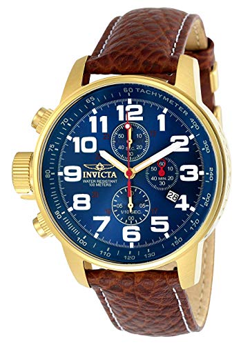 INVICTA Reloj Cronógrafo para Hombre de Cuarzo con Correa en Cuero 3329 INVICTA Reloj Cronógrafo para Hombre de Cuarzo con Correa en Cuero 3329