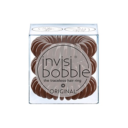 Invisibobble 4260285373022 Goma de pelo, Marrón, pack de 3