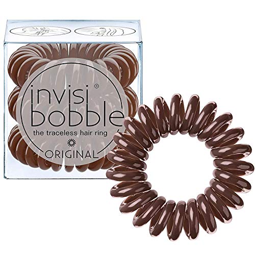 Invisibobble 4260285373022 Goma de pelo, Marrón, pack de 3