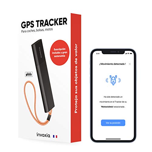 Invoxia Tracker GPS sin tarjeta SIM - Localizar: auto, moto, bolsos, niños, personas mayores - 1 a 6 meses de autonomía