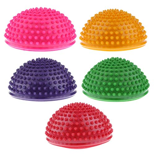 Inzopo 5 piezas de yoga media bola equilibrio entrenador estilo erizo pies de masaje/mejorar el equilibrio Inzopo 5 piezas de yoga media bola equilibrio entrenador estilo erizo pies de masaje/mejorar el equilibrio